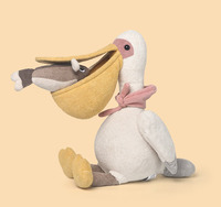 Mainan Boneka Interaktif untuk Anak-anak, Boneka Pelican dan Bantal Teman, Aksesoris Menggemaskan dan Kain Ramah Kulit