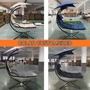 Silla Colgante de Estilo Moderno con Estructura de Acero Curvado, Ecológica, con Toldo, para Patio, Parque, Piscina, <span class=keywords><strong>Hamaca</strong></span> Colgante para Exteriores - Product Image 4