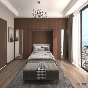 Armoire de chambre à coucher BALOM de style italien, armoire en bois, <span class=keywords><strong>placard</strong></span> intégré, design minimaliste, grande capacité - Product Image 4