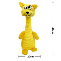 Jouet en peluche pour animaux de compagnie, styles d'animaux variés, en tissu peluche côtelé, pour soulager les dents des chiens, jouet en peluche personnalisé pour animaux de compagnie