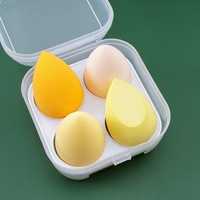 Ensemble d'éponges de maquillage avec des éponges de beauté sans latex et une boîte de rangement