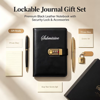 A4 Hardcover Leder Notizbuch mit Loseblatt-System Fadenheftung 120 Blatt Individueller Druck Kostenlose Muster Hochwertig