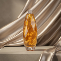 Nouvelle bouteille en verre Super Flint personnalisée pour jus, vin et boissons, avec bouchon à vis, pour Tequila, Brandy et Whisky
