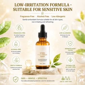 Siero Viso Personalizzato con Acido Ferulico, Vitamina C ed E, Idratante, Antiossidante, <span class=keywords><strong>Anti</strong></span>-Radicali Liberi, per Macchie Scure e Segni dell'Acne - Product Image 4