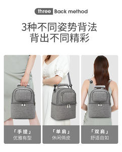 Nouveau <span class=keywords><strong>sac</strong></span> <span class=keywords><strong>isotherme</strong></span> grande capacité, <span class=keywords><strong>sac</strong></span> à dos portable pour poussette, <span class=keywords><strong>sac</strong></span> à fermeture éclair imperméable - Product Image 5