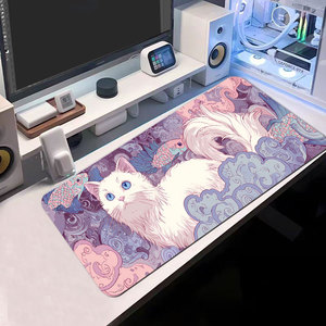 Pembe masa aksesuarları Mouse Pad XXL sevimli klavye ve Mouse Pad oyun katı uçunum fare pedi özel keçe masa paspaslar - Product Image 5