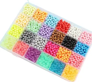 3000pcs Water Fuse Beads Set Magic Pearl Water Sticky Bead Pegboard DIY Handicraft Kids Toys Children Educational Toys Gifts