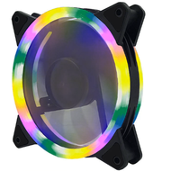 Ventilateur de refroidissement CPU pour boîtier d'ordinateur personnalisé 200 mm ARGB LOGO, dissipateur thermique en plastique, roulement fluide, télécommande sans fil, écran LED