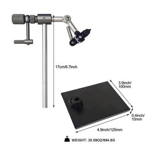 Tornillo de Pesca Giratorio Profesional para Atar Moscas, con Dos Rodamientos de Bolas, Base de Pedestal Resistente, Tamaños de Anzuelos de 26 a 4/0, B06 - Product Image 6