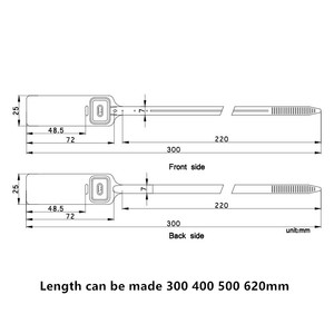 אטם פלסטיק אבטחה חד פעמי WCP605, מחיר סיטונאי נמוך מהמפעל, אטם פלסטיק מותאם אישית נגד גניבה ופריצה, שאנדונג - Product Image 4