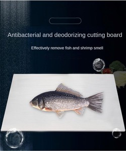 Piano di lavoro Inox <span class=keywords><strong>tagliere</strong></span> <span class=keywords><strong>grande</strong></span> in acciaio inossidabile doppio lato <span class=keywords><strong>impastare</strong></span> pannello di cottura arrotolato ispessito taglieri cucina - Product Image 5