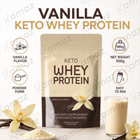 Poudre de protéines de lactosérum Keto à faible teneur en glucides, supplément nutritionnel sportif, saveur personnalisée, fabricant OEM