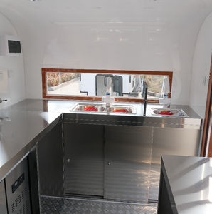 BBQ Food Trailers Fully Equipped Mobile Kitchen Dining Car <strong>French</strong> <strong>Fries</strong> Burger Pizza Food Truck with Deep Fryer - Product Image 6