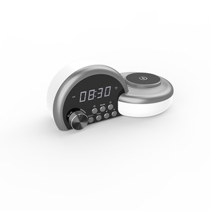 Smart Table <b>Clock</b> With Wireless Charging Bluetooth Speaker Digital Display Alarm <b>Clock</b> For Bedroom Desktop Home Use - Product Image 1
