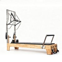 Reformer Pilates en Bois d'Érable Super-Résistant avec Cadre à Poulies Réglable – Vente en Gros Commerciale pour Améliorer la Stabilité du Corps et l'Équilibre