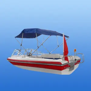 Limited Water Park Funny Boat 17.6ft/5.38M Personality Fiberglass Speed Boat Patrol Boat With Wndshield