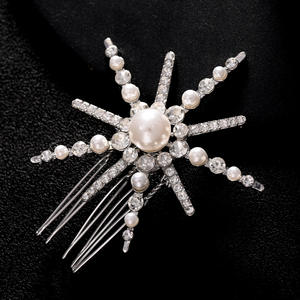 Peigne à cheveux élégant tournesol, pince à cheveux de princesse tressée pour mariée, idéal pour les fêtes - Product Image 4