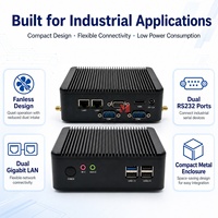 Mini PC industriel sans ventilateur Intel Celeron J1900 J1800 N2840 double LAN pour ordinateur embarqué VGA en stock