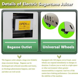 Sugarcane <b>Juice</b> Making <b>Machine</b> Cane <b>Juice</b> Crusher With High Quality and Lower Price - Product Image 5