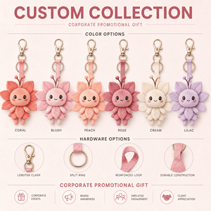 <span class=keywords><strong>Jouet</strong></span> en peluche personnalisé OEM ODM, animal en peluche, mascotte, porte-clés Pétale Blush Sprite, cadeau promotionnel pour les soins <span class=keywords><strong>de</strong></span> beauté et les entreprises - Product Image 2
