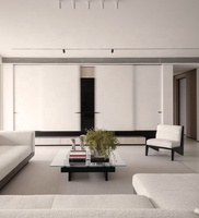 Mueble de TV LED de Madera, Centro de Entretenimiento Flotante de Pared, Ecológico y Duradero, para Sala de Estar, con Puerta Corredera