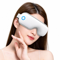 Masque oculaire pliable rechargeable avec 5 modes de massage, compression d'air et chaleur douce