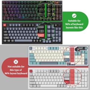 JUST in CASE Housse de clavier en acrylique transparent moderne, personnalisée par le fabricant, lavable, anti-poussière et anti-rouille, pour clavier pleine taille 104 touches - Product Image 2