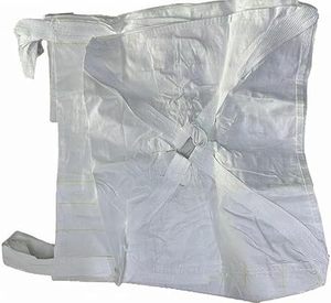 Huamaohengchun Heavy Duty WovenFIBC Bulk Bag with DischargePort - 2 Ton, 39"L x 39"W x 47"H - Ideal forConstruction, Grain (10) - Product Image 5