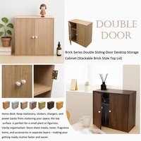 Boîte de rangement multifonctionnelle en bois pour bureau à domicile, pour papeterie, 30x15x15 cm
