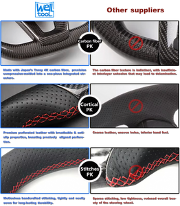 Volante Deportivo de Cuero para Automóvil <span class=keywords><strong>Ford</strong></span> <span class=keywords><strong>Mustang</strong></span> S550 Gt350r Gt Shelby <span class=keywords><strong>Gt500</strong></span> <span class=keywords><strong>Mustang</strong></span> 2015 2016 2017 <span class=keywords><strong>2018</strong></span> 2019 2020 2021 - Product Image 6