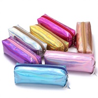 Trousse à crayons en PU en gros pour les appels d'offres gouvernementaux, grande capacité, sac de rangement pour fournitures scolaires pour l'approvisionnement éducatif
