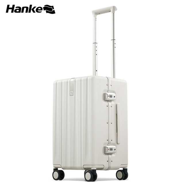 Hnake 20 Inch Aluminum Frame Luggage Polycarbonate Material Suitcase Luggages Luxury Cabin Suitcases