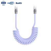 Câble de données USB-C TENWIN Factory, produit tendance, violet coloré, printemps, 1 m, charge rapide, tendance pour Android vers iPhone