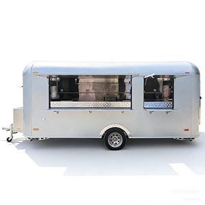 Remolque de Cocina Móvil de Acero Inoxidable y Aluminio, Carrito de Comida Rápida, Camión de Helados y Aperitivos, Multifuncional para Dulces - Product Image 6