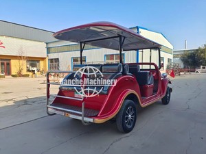Voiture Électrique Classique à Roues Rétro pour Parc d'Attractions, Voitures d'Époque 4-17 Places, 60km/h, Batterie au Plomb, Marque RC - Product Image 5