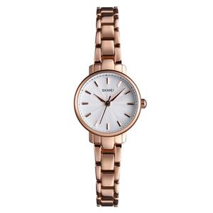 Montre à quartz pour femme Skmei, cadran à effet d'ondulation d'eau exquis, étanche 3 BAR, design minimaliste tendance, boîtier en alliage, bracelet en acier inoxydable - Product Image 5