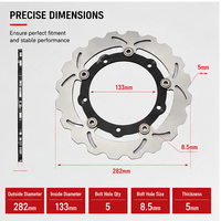 Nouveau disque de frein avant 282 mm pour Yamaha MT-07 Tracer MT07TRA 2016-2022 en acier inoxydable pour moto