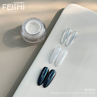 Vente chaude 202 : Pigment de vernis à ongles chromé en verre pour l'exportation, Poudre de pigment pour fournitures d'onglerie, Pigment chromé transparent, Pigment de peinture à ongles