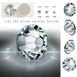 Yantuo Super Shining 2088 16 <span class=keywords><strong>Facet</strong></span> Geslepen Kristalheldere Niet-Hotfix Strass Steentjes voor Nagels - Product Image 4