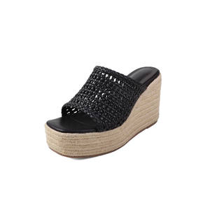 Sandales plates antidérapantes en corde tressée, style coréen tendance été 16/5000 - Product Image 1