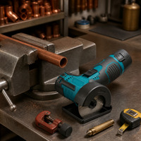 Mini-meuleuse d'angle sans fil sans balais avec interrupteur coulissant pour le meulage et le chanfreinage de grandes structures DIY