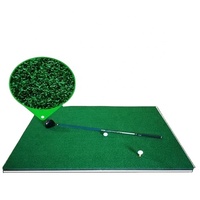Tapis de frappe de golf intérieur portable en caoutchouc 1.5m x 1.5m bon marché pour practise et équipement d'entraînement