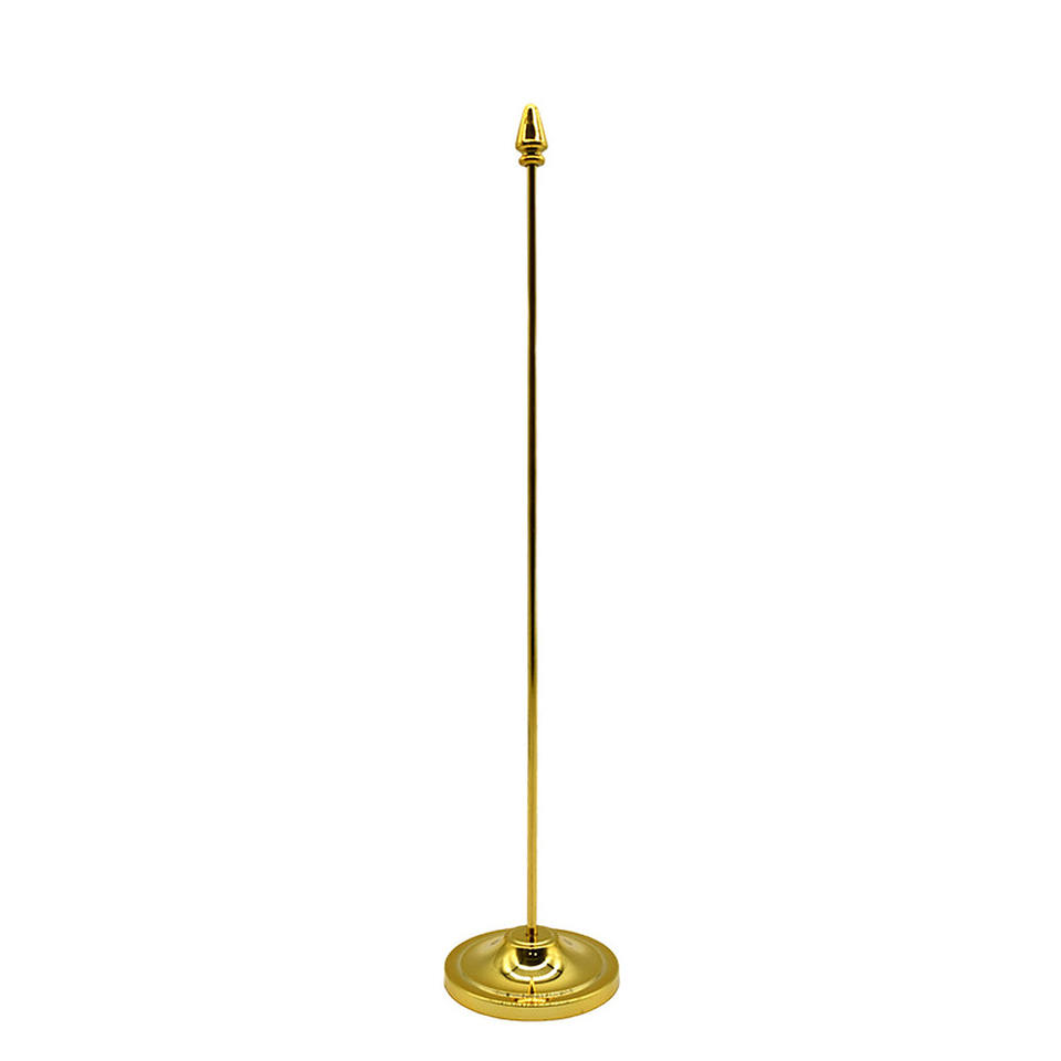 Wholesale Custom Logo Stainless Steel Table Flag Stand Gold Silver Flag ...