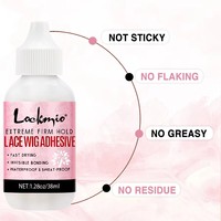 Colle pour perruques invisible et imperméable à marque privée, adhésif puissant pour perruques, crème transparente blanche à séchage rapide pour perruques