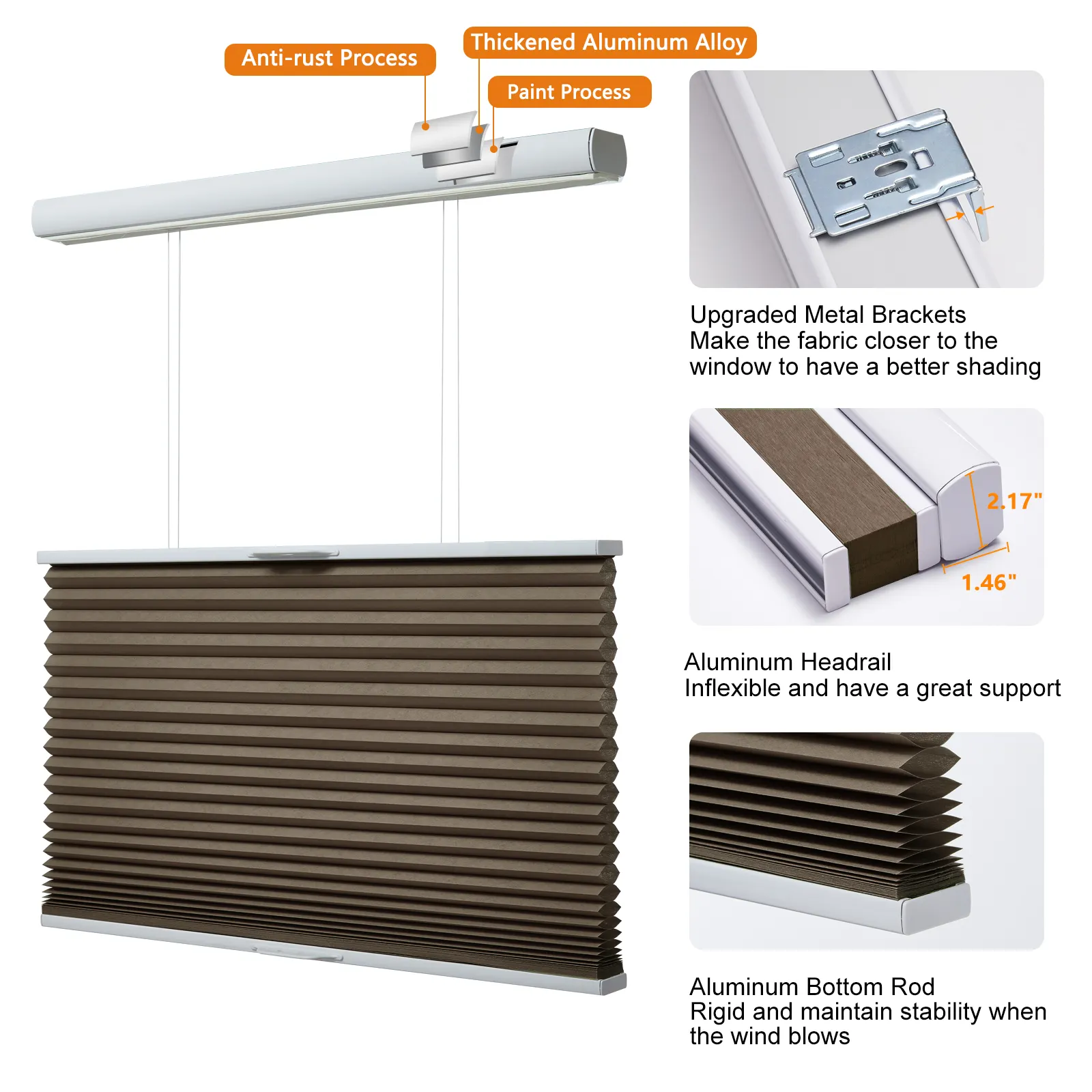 Customized Top Down Day And Night Cordless Bottom Up Honeycomb Blinds Cellular Shades