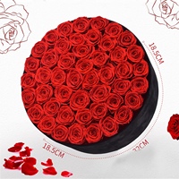 Boîte cadeau de fiançailles avec design floral de rose éternelle pour Noël, la fête des mères, la Saint-Valentin, un anniversaire, Pâques, Halloween, le Nouvel An