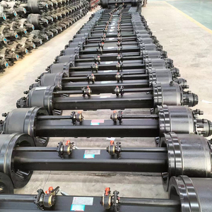 Ejes Personalizados 4x4 Directo de Fábrica <span class=keywords><strong>Eje</strong></span> de Servicio Pesado y <span class=keywords><strong>Eje</strong></span> de <span class=keywords><strong>Remolque</strong></span> de 6T para Semirremolque de Cama Baja - Product Image 6