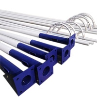 Alta calidad 10m 9m 8m 7m al aire libre único brazo Tapered galvanizado poste de luz para la calle