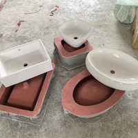 Moules en silicone pour grands pots en béton, moule pour évier en béton, moules en fibre de verre pour béton