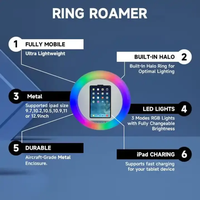 Photo Booth iPad & Kamera Portabel Laris Manis dengan Lampu LED RGB Kontrol Layar Sentuh dan Flight Case untuk Acara Pesta Pernikahan